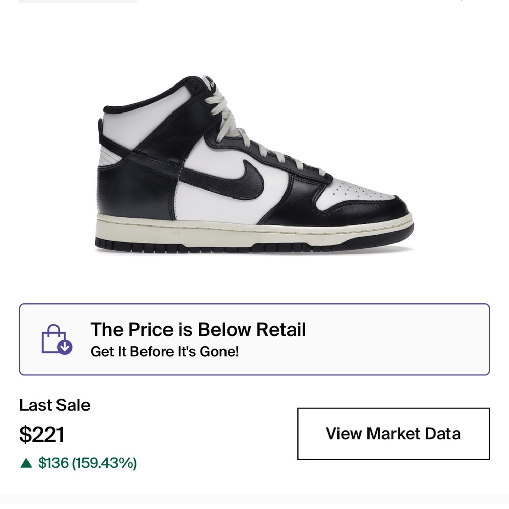 Nike Dunk High Vintage Black